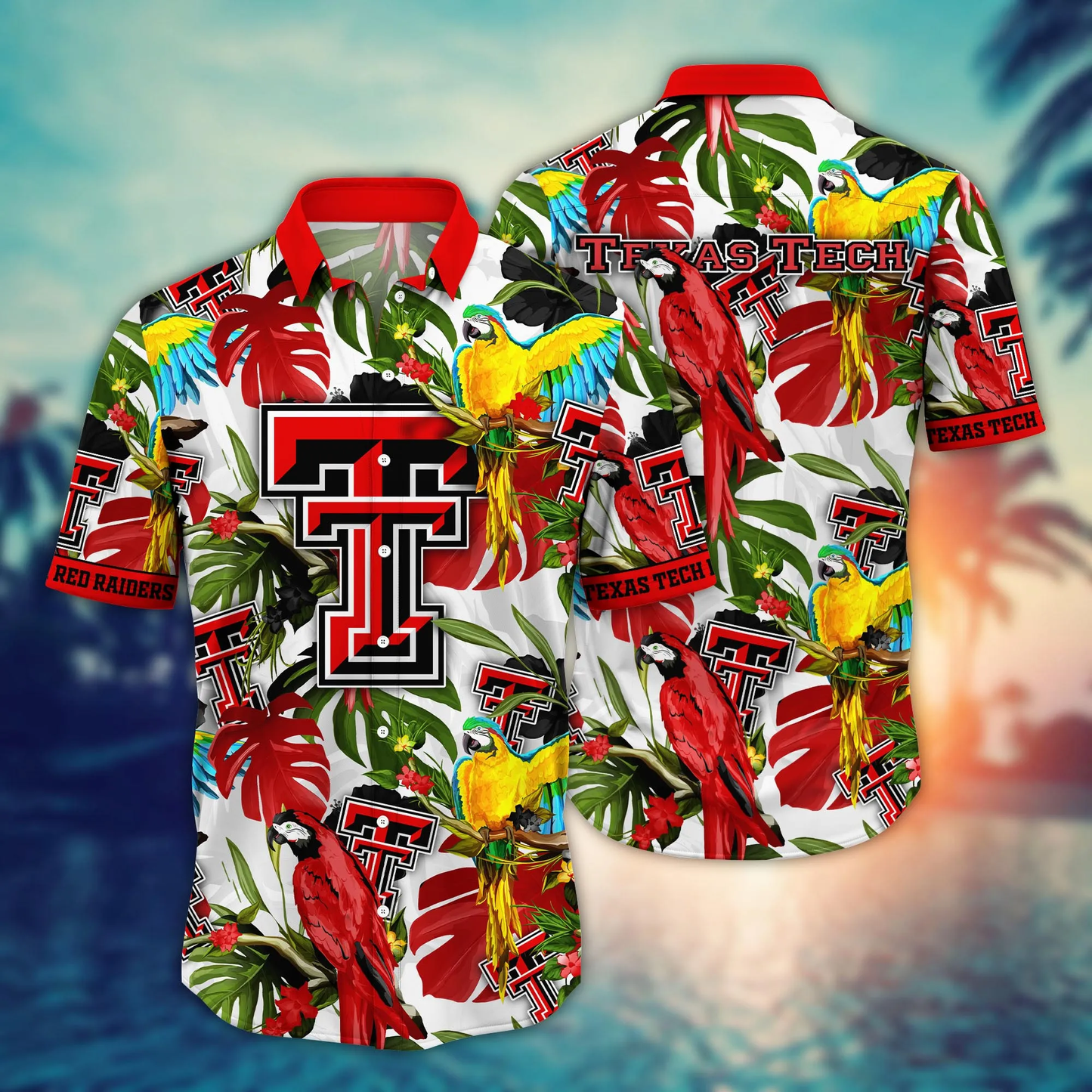Texas Tech Red Raiders NCAA Hawaiian Shirt Brightnesstime Aloha Shirt