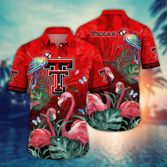 Texas Tech Red Raiders NCAA Hawaiian Shirt Lush Greenery Aloha Shirt