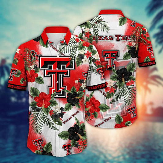 Texas Tech Red Raiders NCAA Hawaiian Shirt Sunglassestime Aloha Shirt