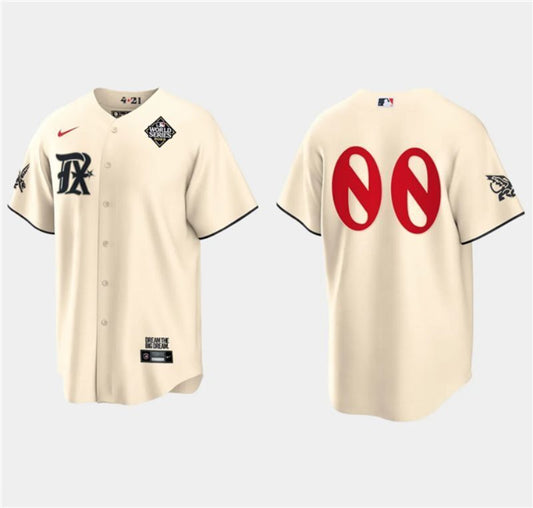 texas rangers active player custom cream 2023 world series city connect