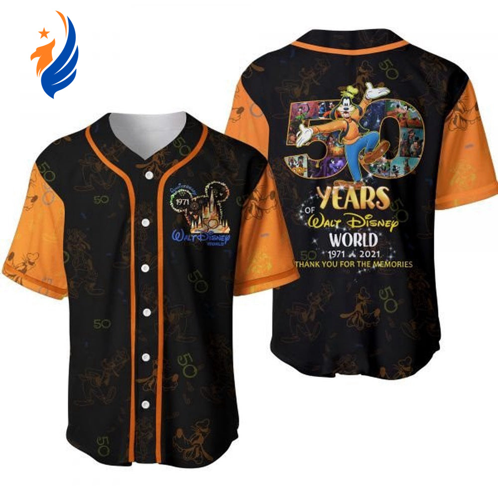 Disney Goofy Mickey Mouse Baseball Jersey - 50th Anniversary Lover Gift - Bafud