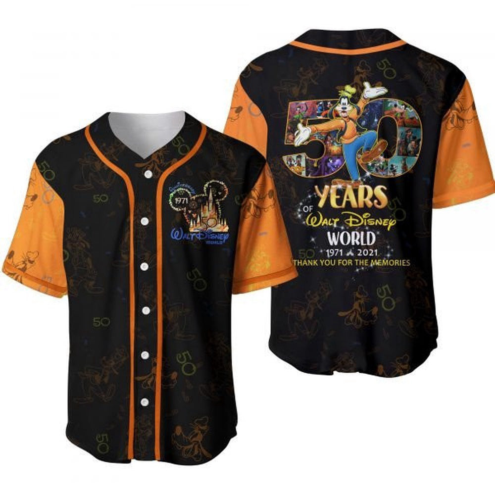Disney Goofy Mickey Mouse Baseball Jersey - 50th Anniversary Lover Gift - Bafud