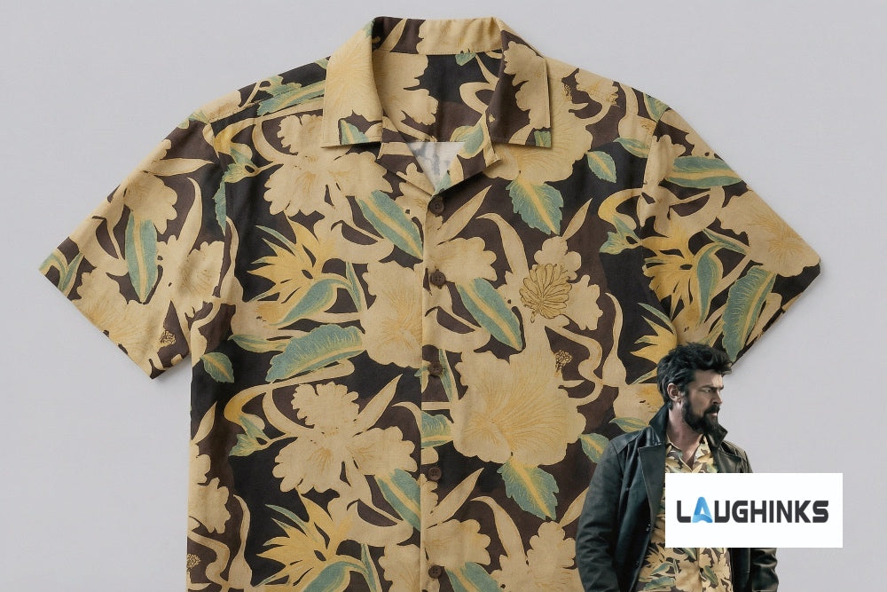 The Boys Season 5 Billy Butcher Yellow Tropical Ochre Hawaiian Shirt 2026