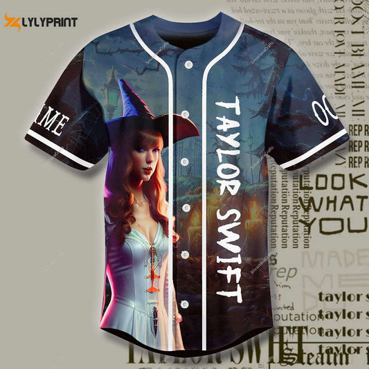 The Eras Tour Halloween Cottage Core Baseball Jersey, Taylor Ghost Eras - lylyprint.com
