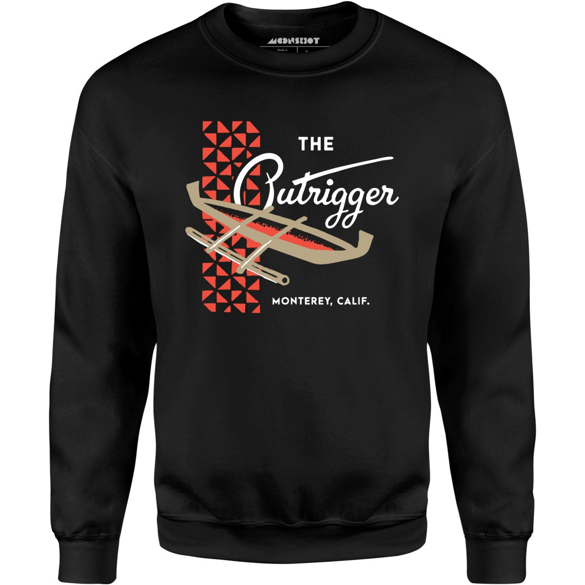 The Outrigger - Monterey, CA - Vintage Tiki Bar - Unisex Sweatshirt
