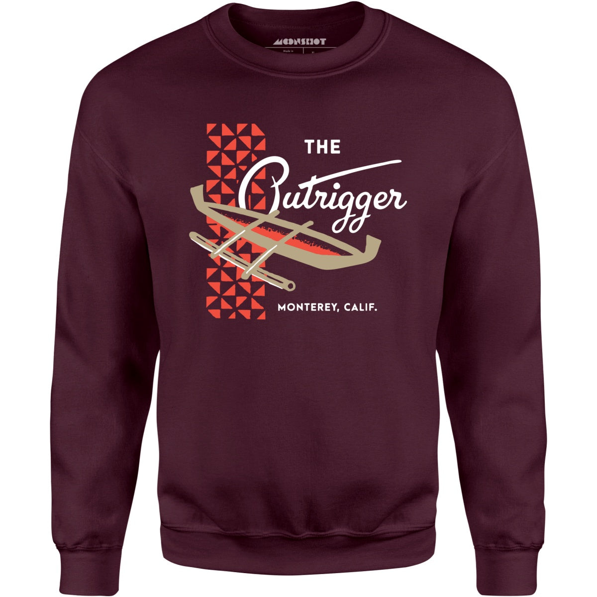 The Outrigger - Monterey, CA - Vintage Tiki Bar - Unisex Sweatshirt