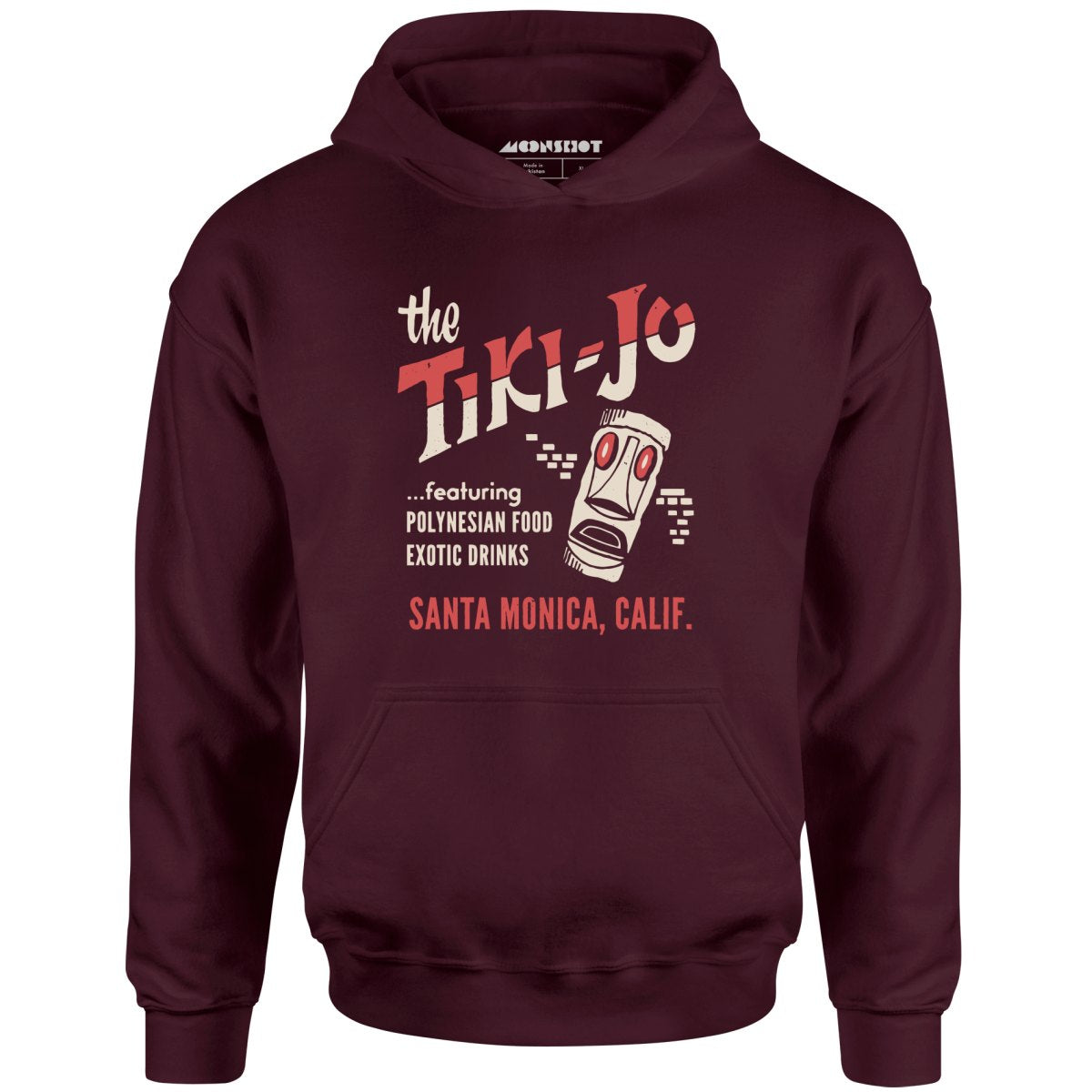 The Tiki-Jo - Santa Monica, CA - Vintage Tiki Bar - Unisex Hoodie