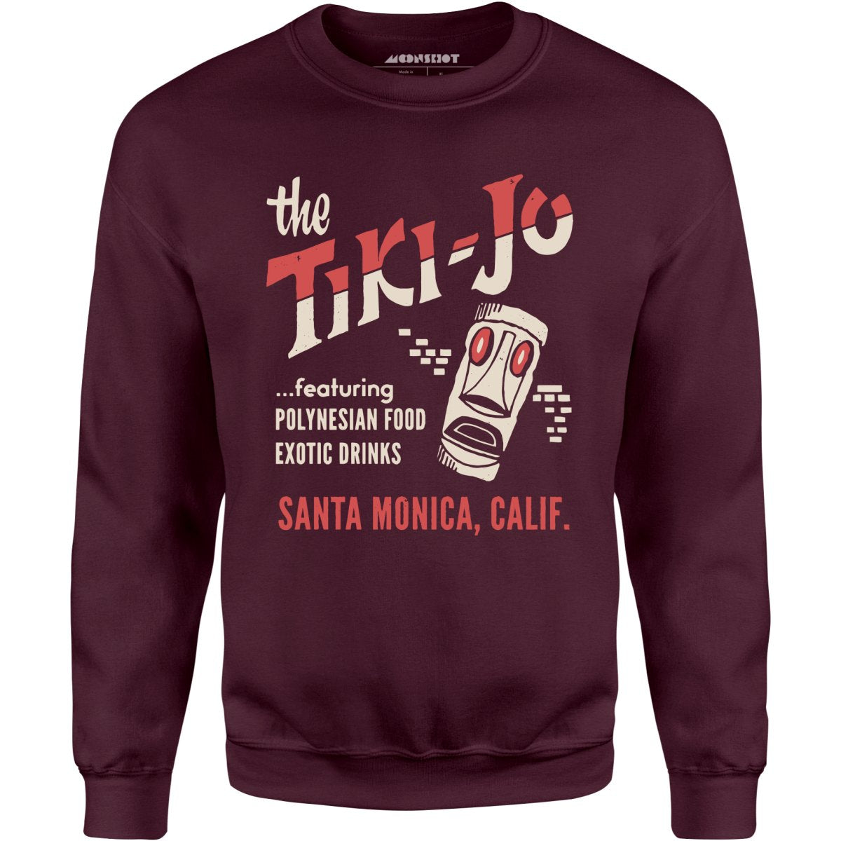 The Tiki-Jo - Santa Monica, CA - Vintage Tiki Bar - Unisex Sweatshirt