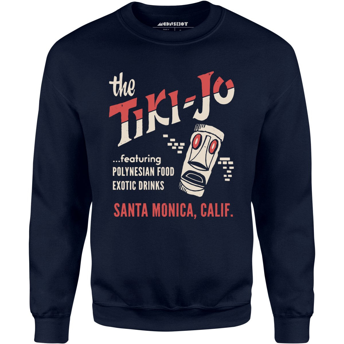 The Tiki-Jo - Santa Monica, CA - Vintage Tiki Bar - Unisex Sweatshirt