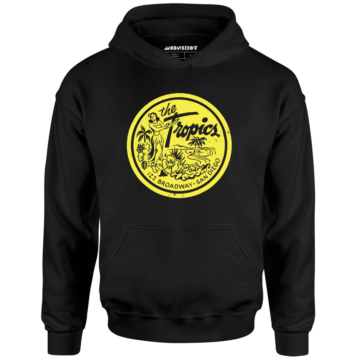 The Tropics - San Diego, CA - Vintage Tiki Bar - Unisex Hoodie