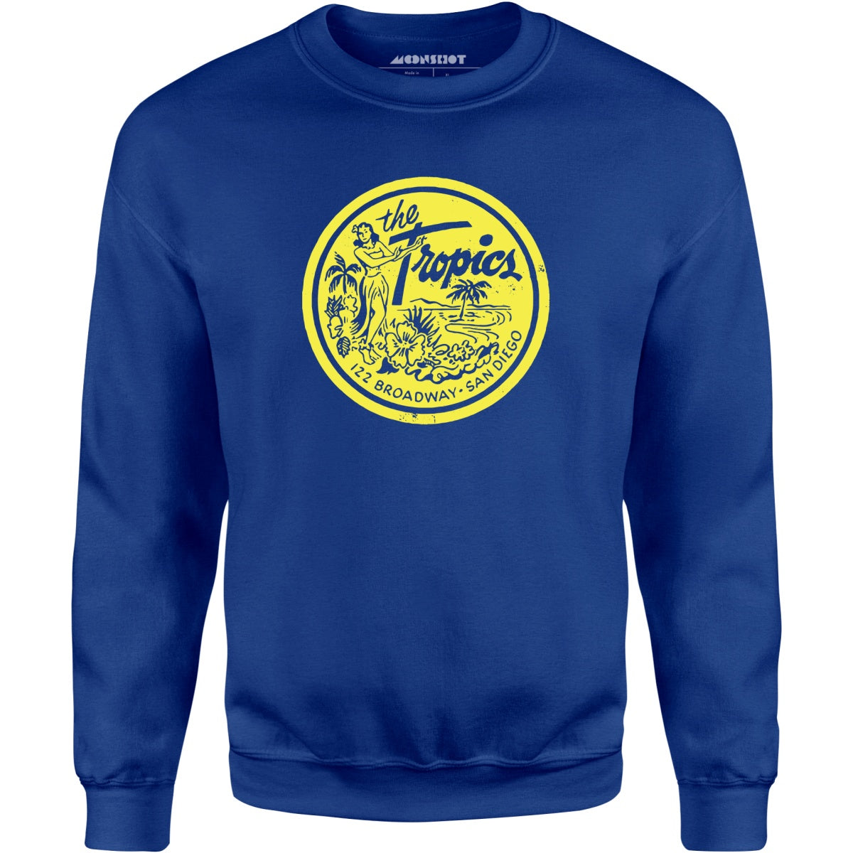 The Tropics - San Diego, CA - Vintage Tiki Bar - Unisex Sweatshirt