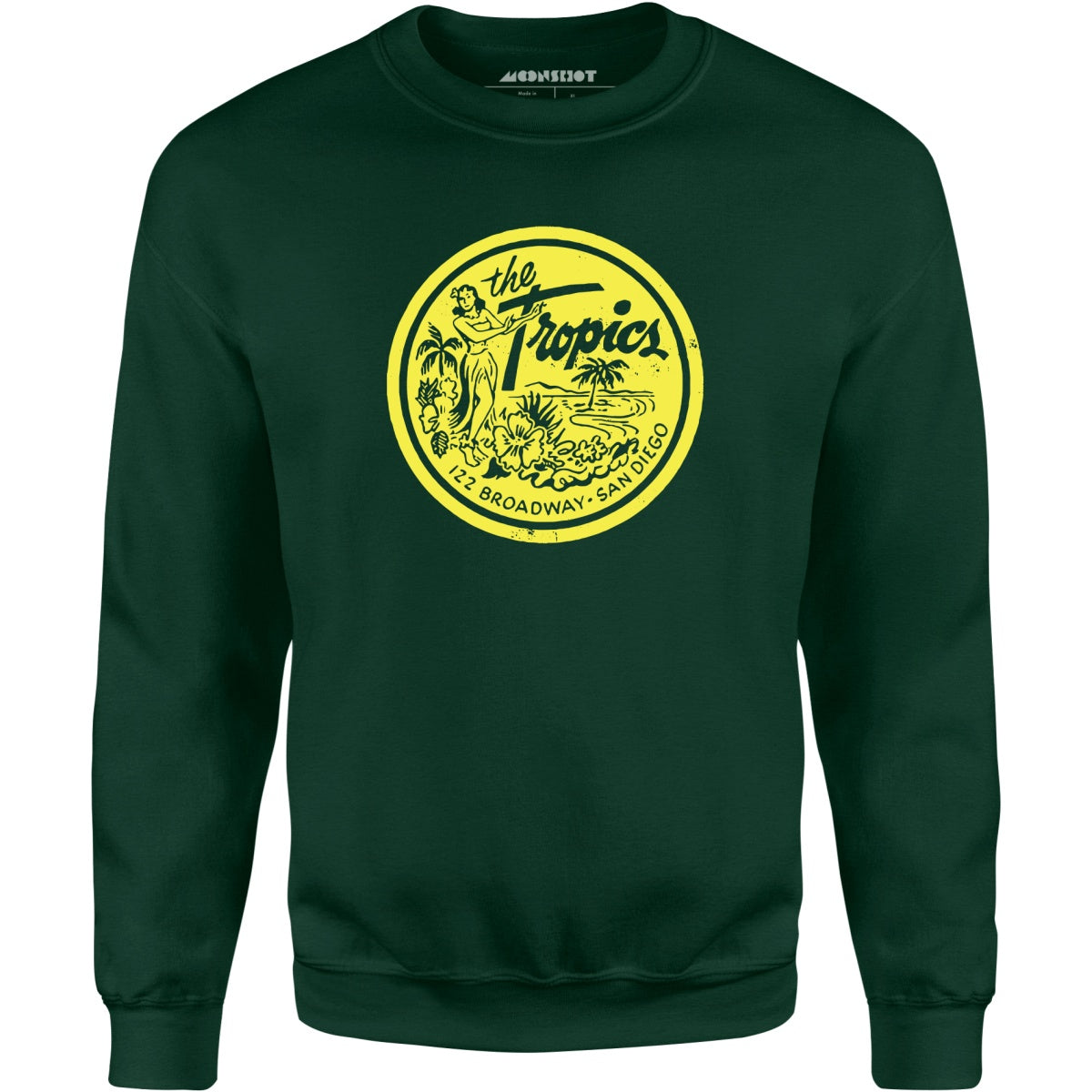 The Tropics - San Diego, CA - Vintage Tiki Bar - Unisex Sweatshirt