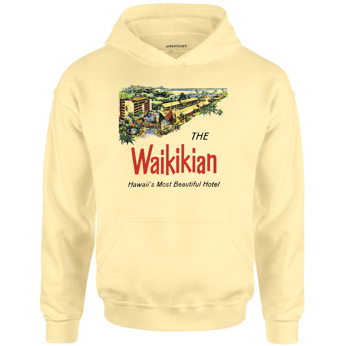 The Waikikian - Waikiki, HI - Vintage Hotel - Unisex Hoodie