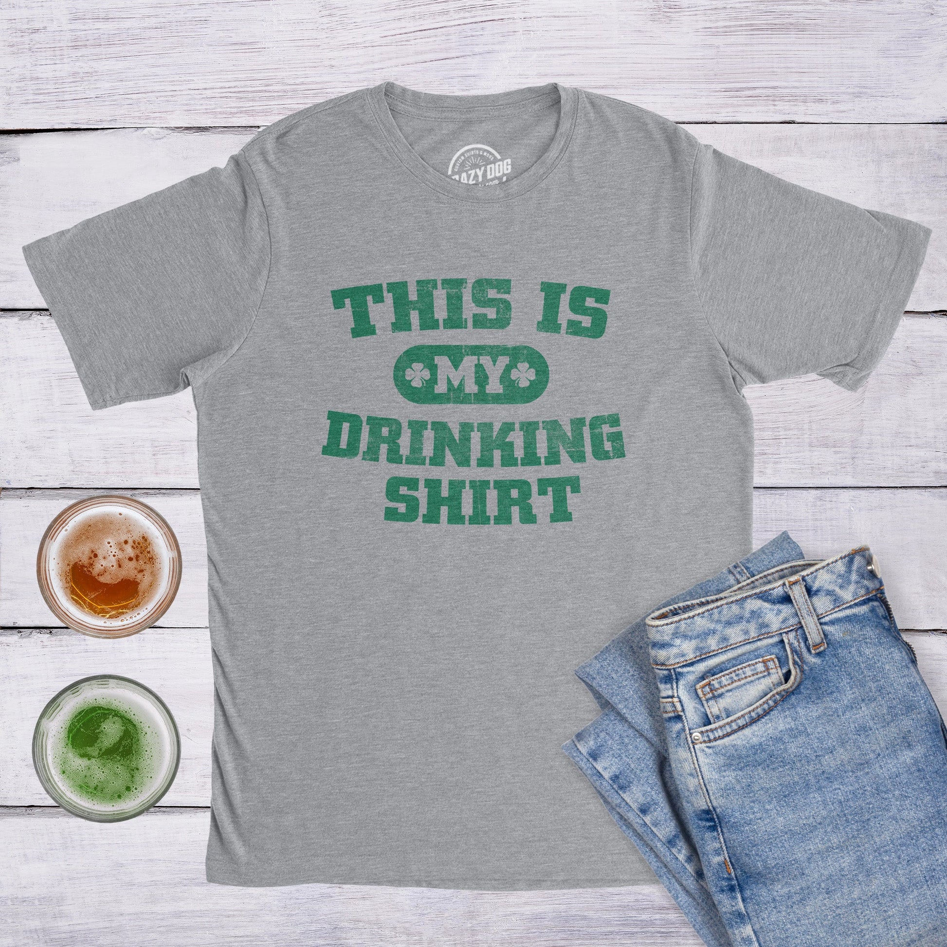 This Is My Drinking Shirt Men's T Shirt Hoodie, Sweatshirt | InkThreadWorks.com (Image 3)