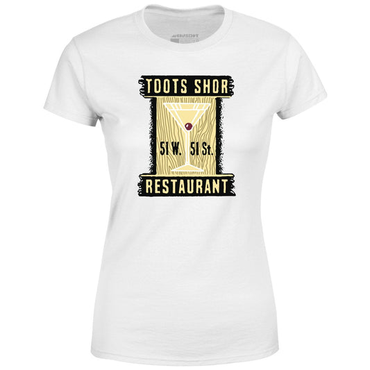 Toots Shor - Manhattan, NY - Vintage Restaurant - Women's T-Shirt