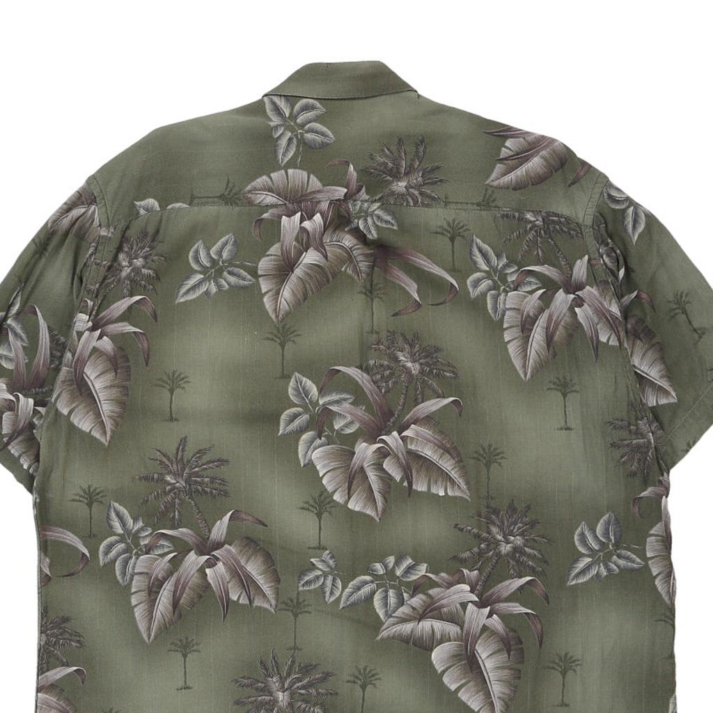 Campia Floral Hawaiian Shirt - XL Green Viscose