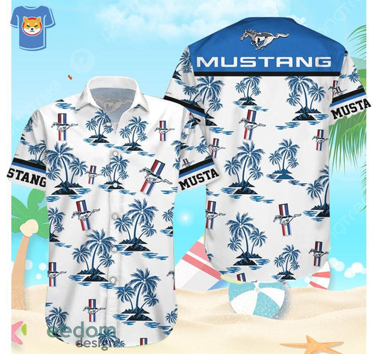 Topeka Style Ford Mustang Logo Hawaiian Shirt – Maria