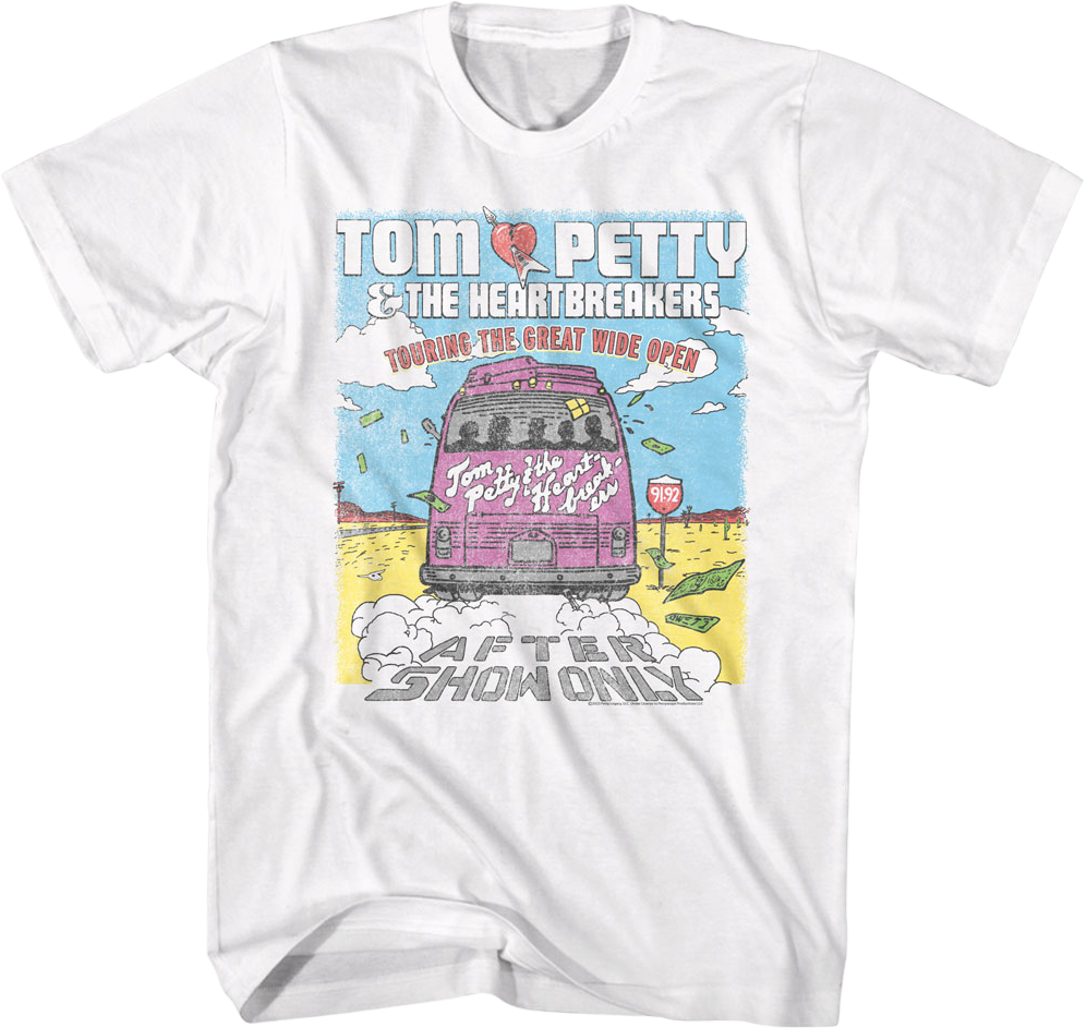 Touring The Great Wide Open Tom Petty & The Heartbreakers T-Shirt