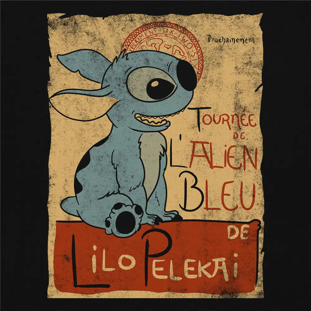 Tournee De L'alien Bleu T-Shirt