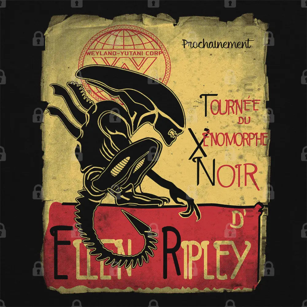 TournÃ©e du Xenomorph Noir T-Shirt