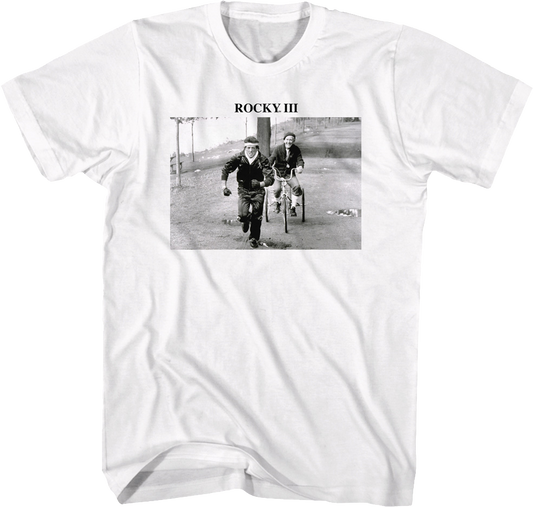 Training Black And White Photo Rocky III T-Shirt