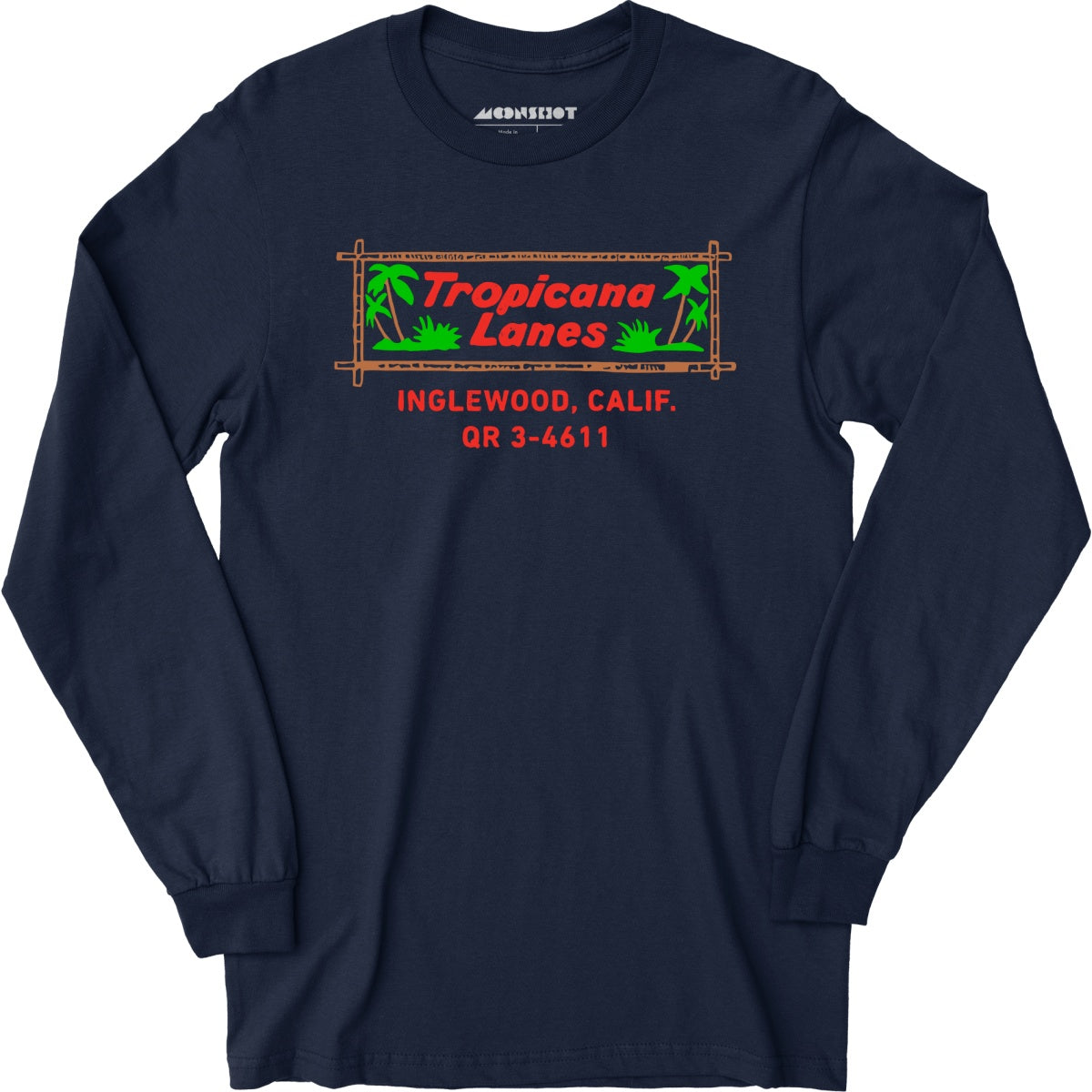 Tropicana Lanes - Inglewood, CA - Vintage Bowling Alley - Long Sleeve T-Shirt