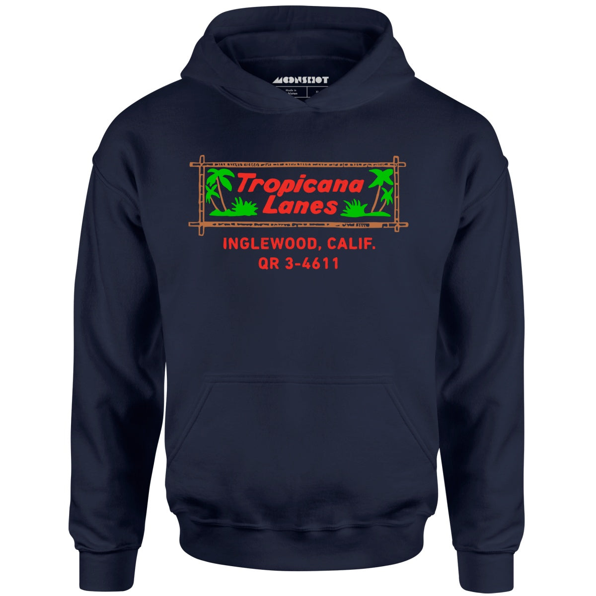 Tropicana Lanes - Inglewood, CA - Vintage Bowling Alley - Unisex Hoodie