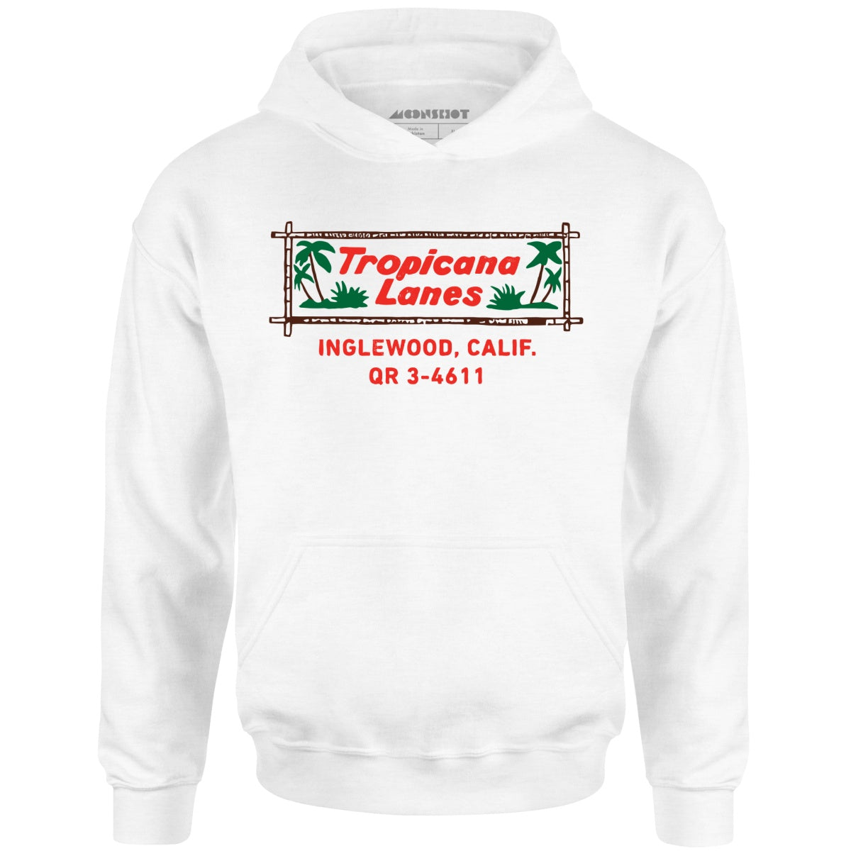 Tropicana Lanes - Inglewood, CA - Vintage Bowling Alley - Unisex Hoodie