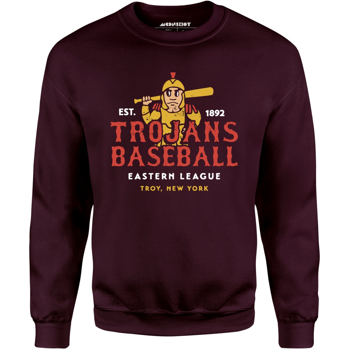 Troy Trojans - New York - Vintage Defunct Baseball Teams - Unisex Sweatshirt