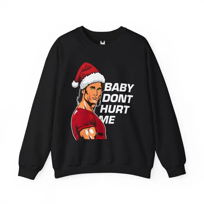 Santa Dont Hurt Me Sweatshirt/hoodie/tshirt Unisex, 100% Cotton Fabric - Casual | InkThreadWorks.com