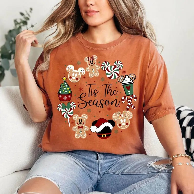 Tis The Season Christmas sweatshirt/hoodie/tshirt, Christmas Sweatshirt,Friends Christmas Crewneck | InkThreadWorks.com