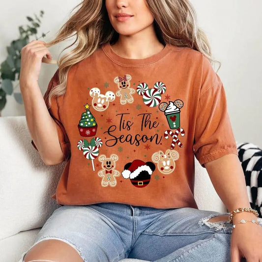 Tis The Season Christmas sweatshirt/hoodie/tshirt, Christmas Sweatshirt,Friends Christmas Crewneck | InkThreadWorks.com