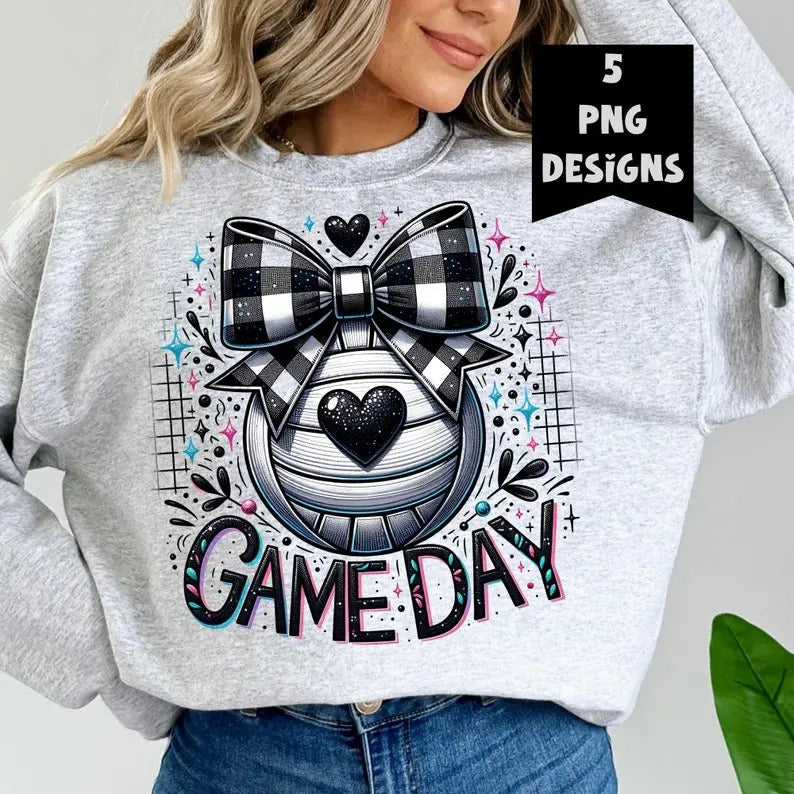 Volleyball Game Day sweatshirt/hoodie/tshirt, Coquette Volleyball Glitter sweatshirt, Volleyball Mama hoodie, Volleyball...