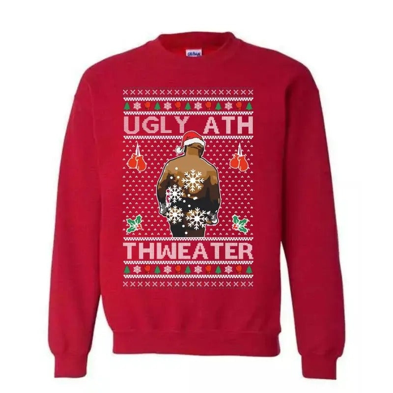 Funny Ugly Merry Christmas sweatshirt/hoodie/tshirt, Cotton, Menswear, sweatshirt trend 2024, tshirt top | InkThreadWorks.com