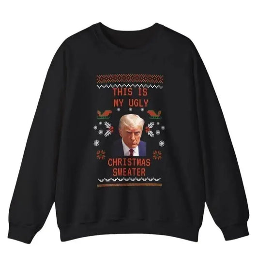 Donald Trump Ugly Christmas Sweatshirt/hoodie/tshirt, Party Sweatshirt, Funny Christmas Sweater, Funny Christmas Sweatshirt, Christmas Sweater Party Mugshot, sweatshirt hot trend
