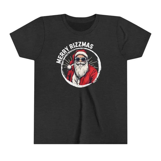 Funny Santa Rizz Youth sweatshirt/hoodie/tshirt, Rizz Santa, Merry Rizzmas, Cool Teen Boy Shirt, Christmas Shirt Kids,...