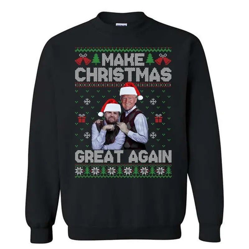Trump Vance Step Brothers Unisex sweatshirt/hoodie/tshirt, Ugly Sweater For Men- For Women, Make Christmas Great Again...
