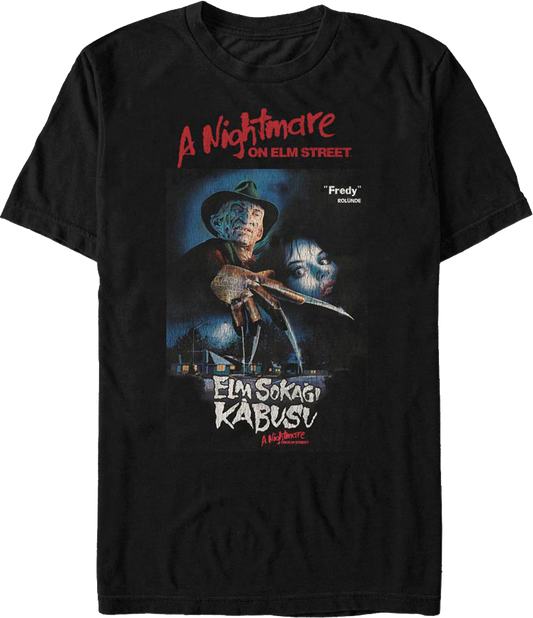 Turkish Poster A Nightmare On Elm Street T-Shirt