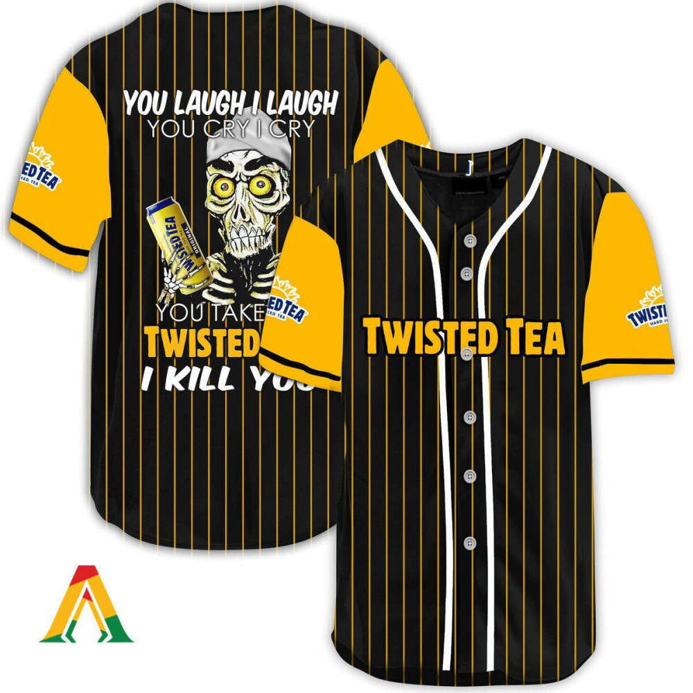 Twisted Tea Baseball Jersey: Laugh Cry Kill – Engaging Unique Design - Aopprinter