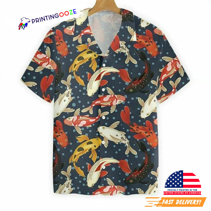 Types Of Koi Fish Hawaiian Shirt