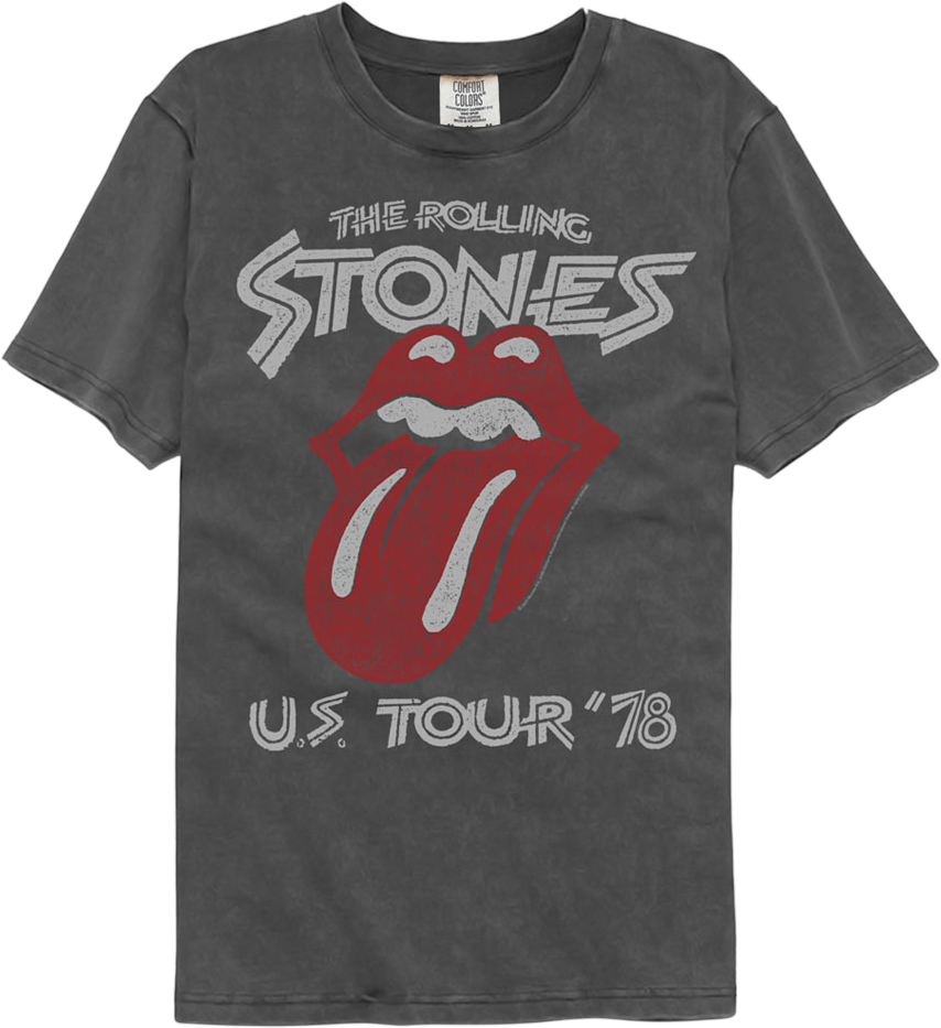 U.S. Tour '78 Rolling Stones Comfort Colors Brand T-Shirt