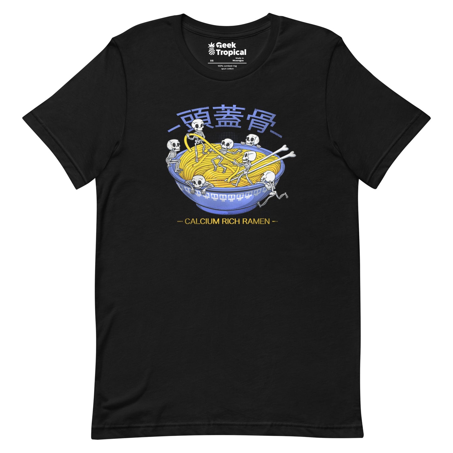 Kawaii Anime Ramen Skeleton T-Shirt