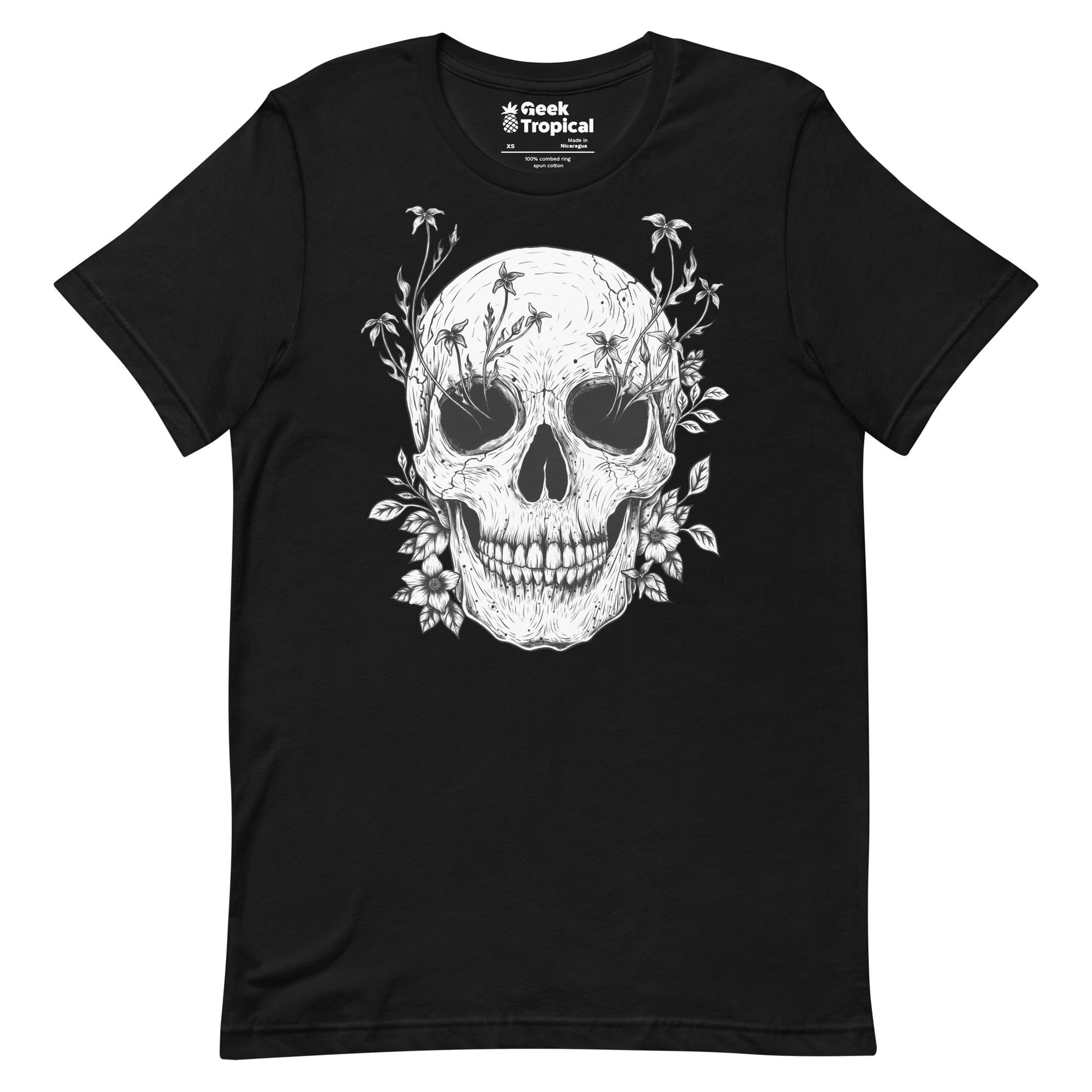 Floral Skull T-Shirt