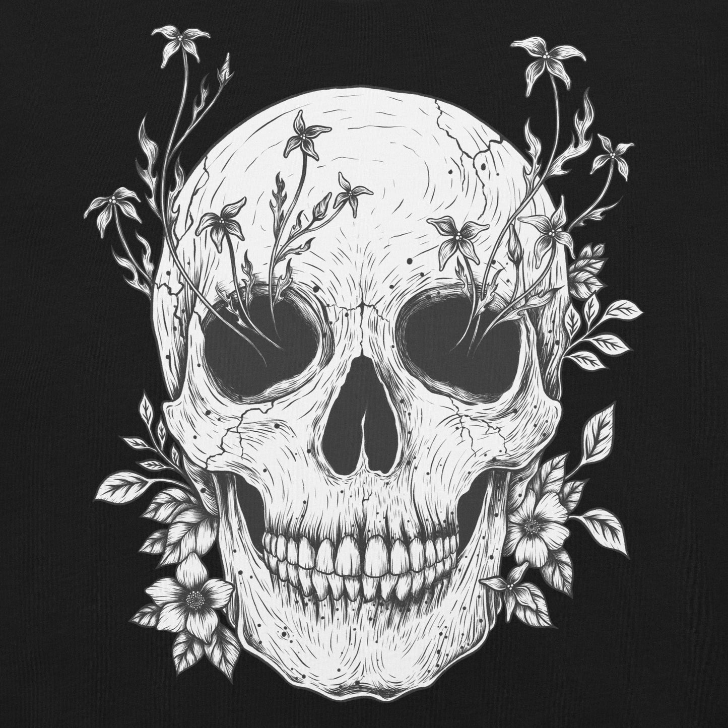 Floral Skull T-Shirt