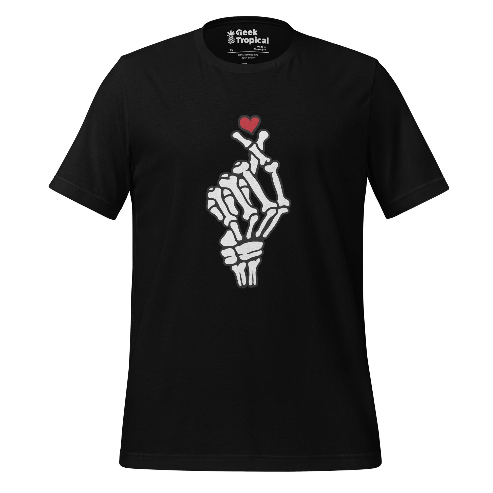 Skeleton Heart Hand T-Shirt