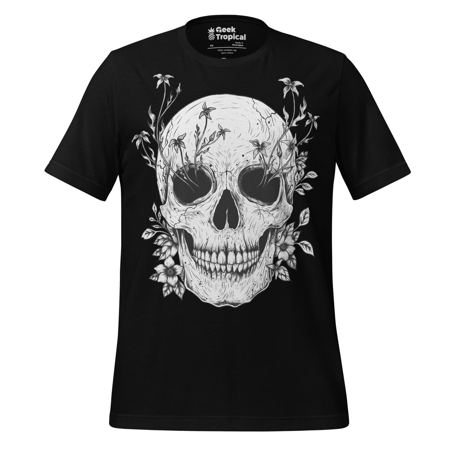 Floral Skull T-Shirt
