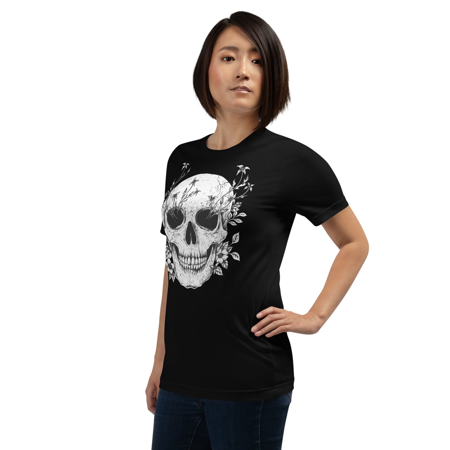 Floral Skull T-Shirt