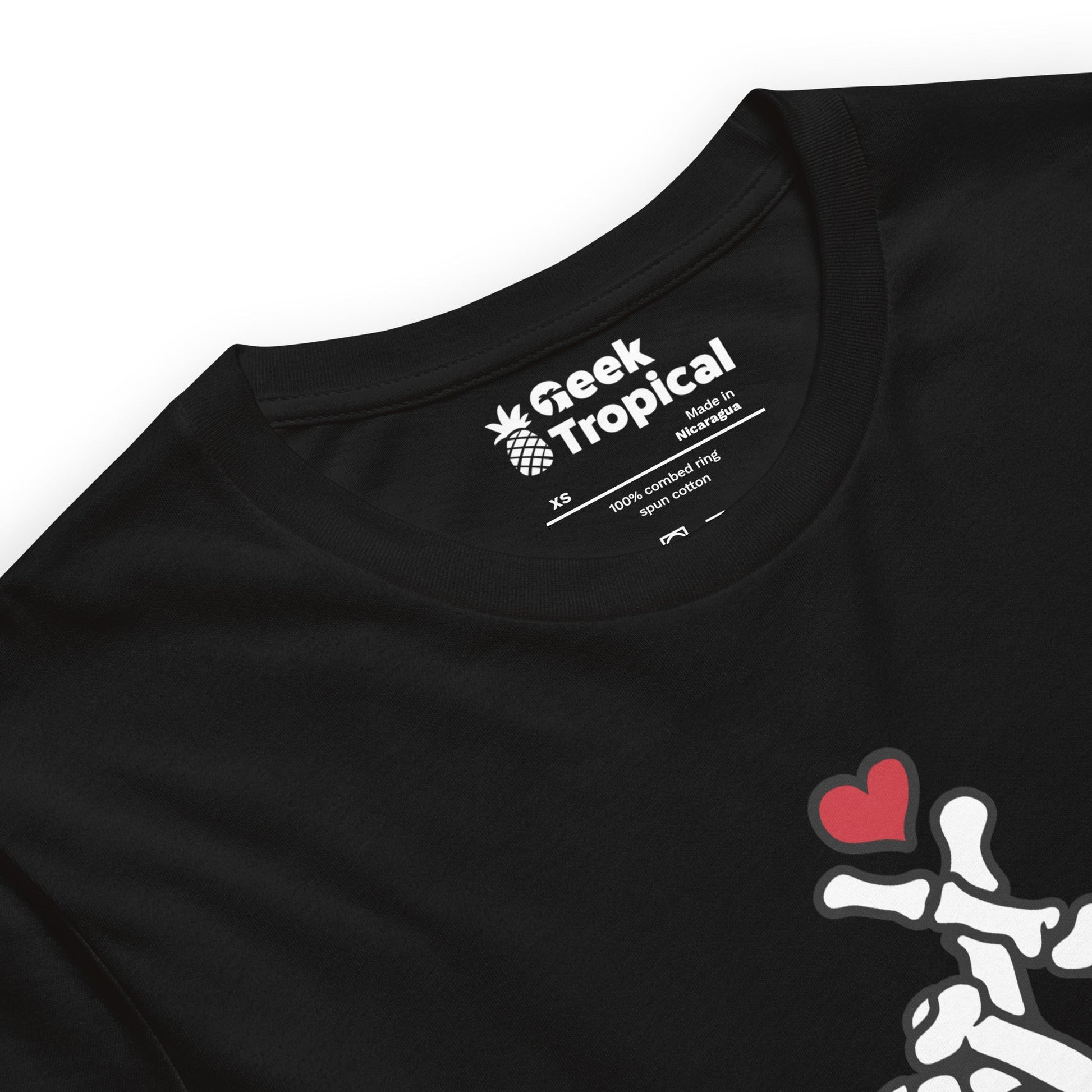 Skeleton Heart Hand T-Shirt