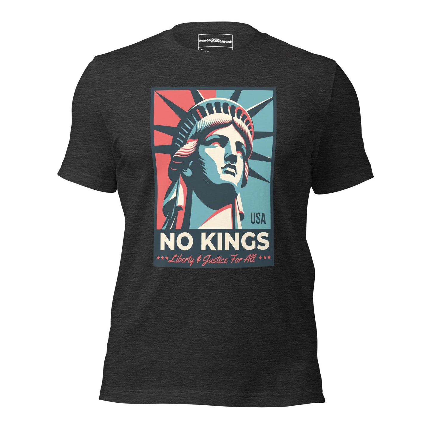 No Kings - Liberty and Justice For All T-Shirt Hoodie, Sweatshirt | InkThreadWorks.com (Image 5)