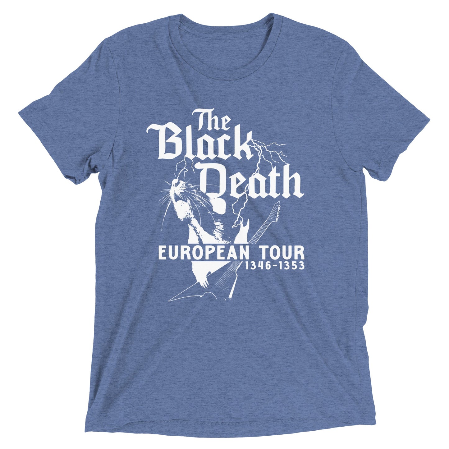 The Black Death European Tour Men's Tri-Blend Tee